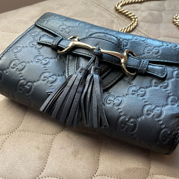 100% GUCCI guccissima emily chain bag - Picture 4 of 8